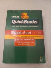 Intuit QuickBooks Simple Start 2008 Plus Pack   Used Wirh License 