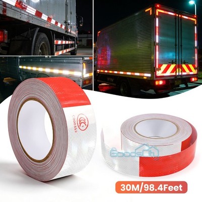 For Car Truck Warning Effect Tape 98.4ft Reflective Tape Night Sign Auto Truck