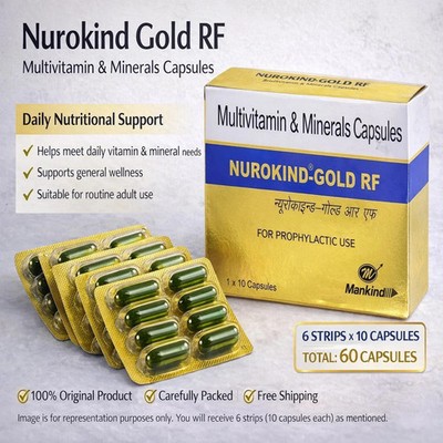 Nurokind Gold RF Multivitamin Mineral Capsules   60 Capsules (6 Strips)