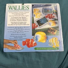 WALLiES wallpaper cutouts tropical fish #12088 home scrapbook room decor New NOS