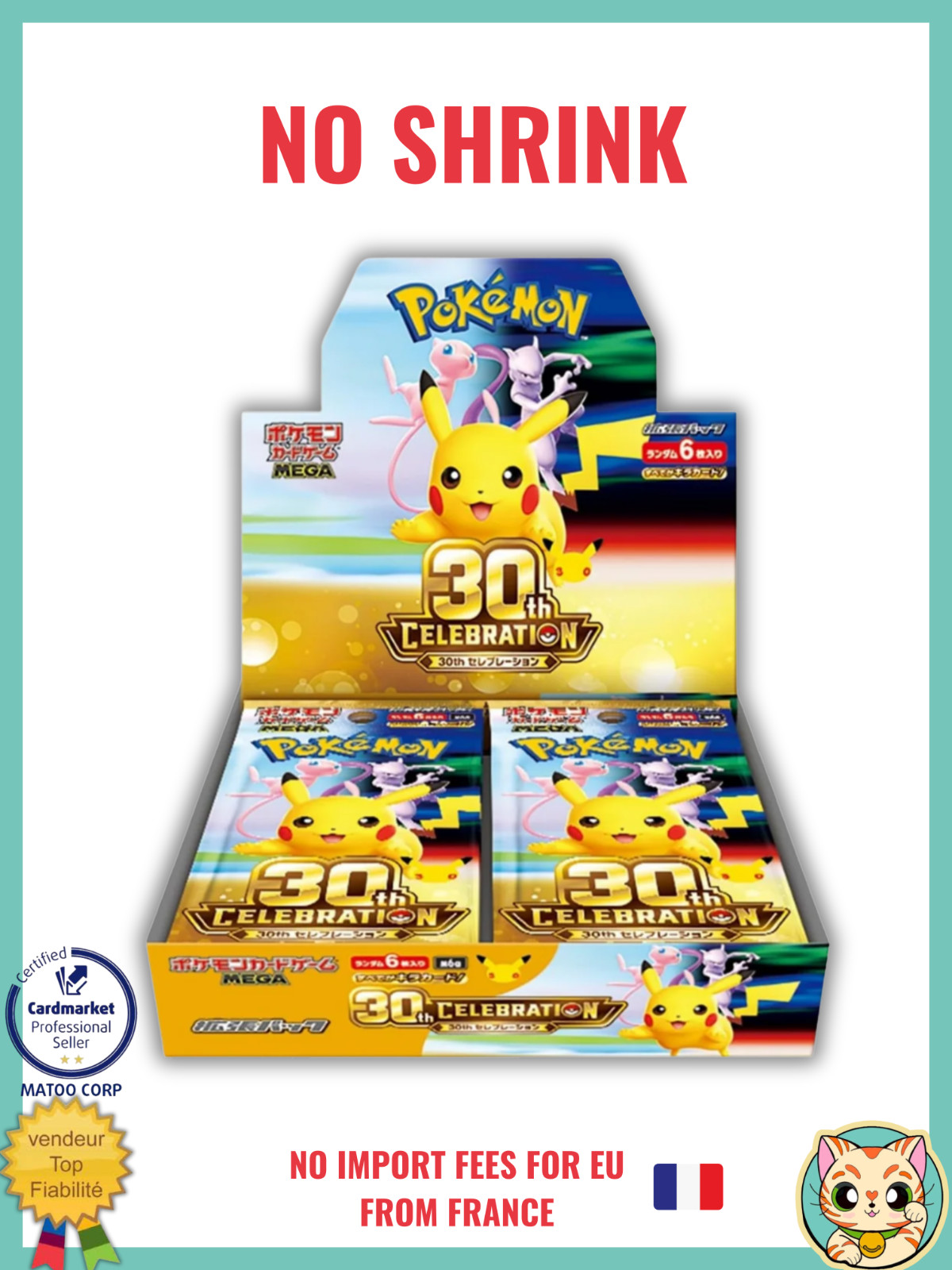 30th Celebration Booster Box M6a Pokemon Card Giapponese New NO shrink