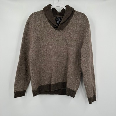 Jos A Bank Mens Old Money Wool Blend Sweater Sz XL Classic Heritage Shawl Collar