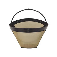 Stainless Steel Reusable Size 4 Cone Shape Permanent Coffee Filter Mesh Basket
