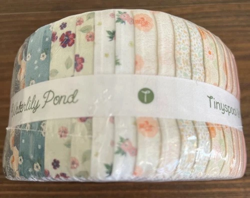 Tinyspool & Co Jelly Roll Quilting Fabric Waterlily Pond Floral 40 Precut Strips image 8