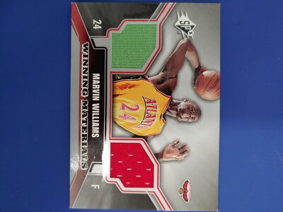 2005-06 Spx Winning Materials Marvin Williams Dual Game Used Jersey