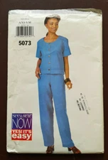 S&S-5073 Top Pants Sewing Pattern See & Sew  XSm (6)-Sm (8-10)- Med (12-14) UC