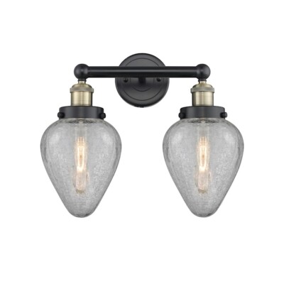 Innovations Geneseo 2Lt 15'' Bath, BKB/Crackle - 616-2W-BAB-G165
