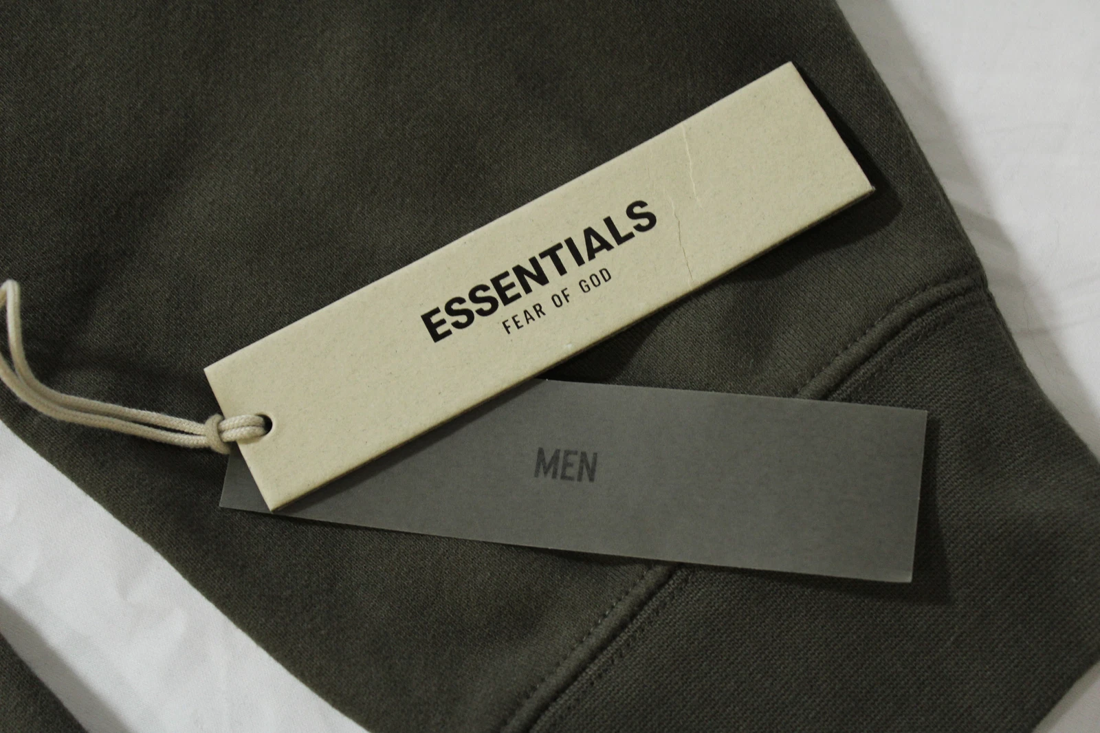 Felpa con cappuccio Essentials Fear Of God uomo SS'23 stampa logo tonale MP7 off nera taglia XL