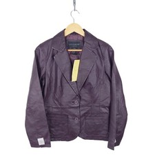 Centigrade Womens Purple Leather Jacket Size Small BNWT