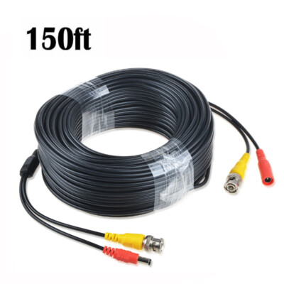 150FT BNC Connector Video Power Wire Cord for Q-See Camera Cable QT5440  QT228