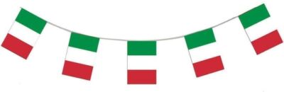 Italien Rechteck Wimpelkette 10m mit 20 Fahnen