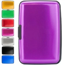 Miami CarryOn RFID Wallet, Secure Aluminum Card Holder - Prevent Identity Theft