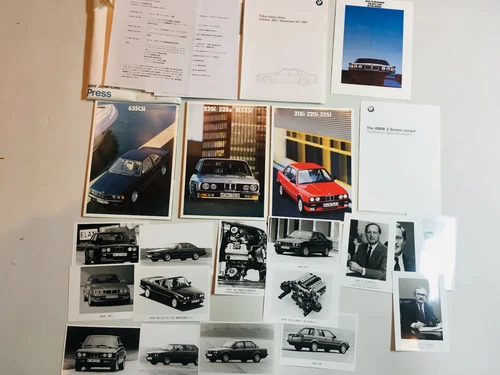 SUPER RARE 1987 BMW Factory Tokyo Motor Show MEDIA PRESS KIT 3 5 6 SERIES 318