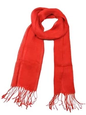 Unisex 100% Linen Scarves for Men and Women 71"x22" Red