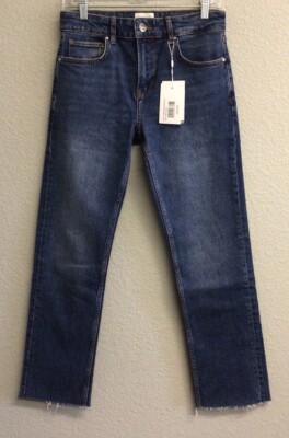 Anine Bing NWT Enzo Jeans Mid Rise Slim Women s Size 27 Med Indigo NEW