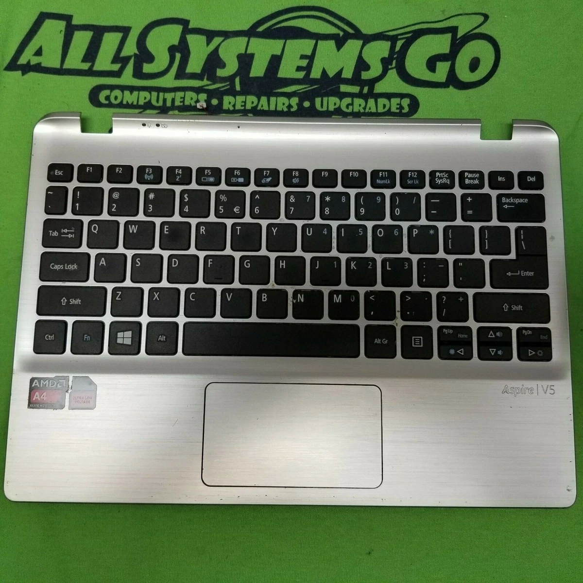 Acer Aspire V5-122P 11.6&#034; OEM Palmrest W/Keyboard Touchpad.