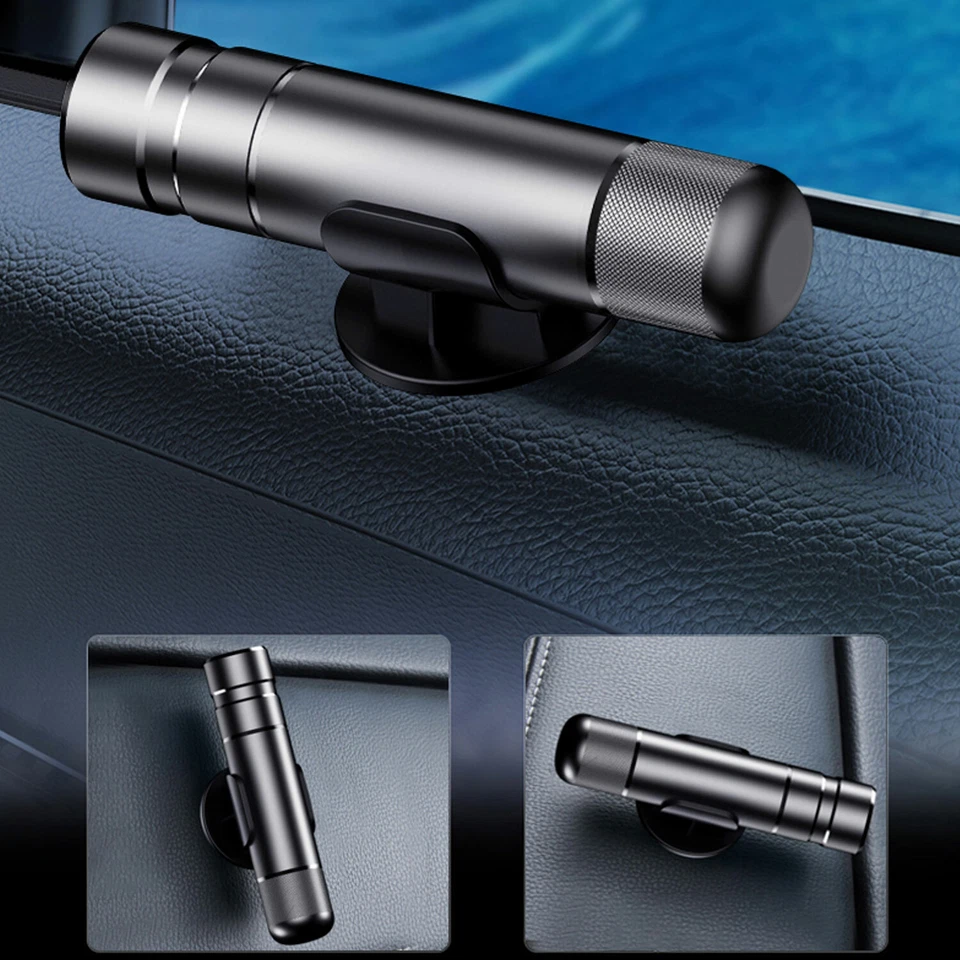 Martillo de seguridad para automóvil ventana rompedor de vidrio cinturón de seguridad escape de emergencia herramienta cortadora Foto 2 de 4