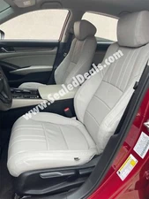Ivory Factory Style Leather Seat Covers Upgrade Kit  for 2018-22 Honda Accord LX