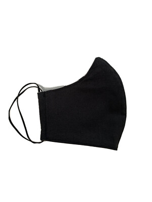 Two Layer Handmade Designer Face Cover Mask Reversible Reusable Black White