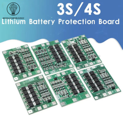 3S/4S 30A 40A 60A 18650 Li-ion Battery Protection Board BMS Enhanced/Balanced