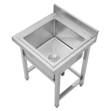 Commercial Catering Deep Sink Stainless Steel Single/Double Bowl Kitchen Drainer