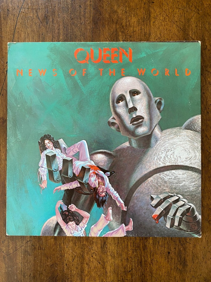 激レア限定ステッカー付！Queen News of the World LP盤 Queen News Of The World Vinyl LP 1977 Elektra 6E-112 | eBay