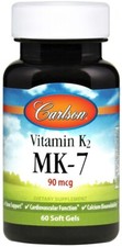 Carlson Labs - Vitamin K2 MK-7, 90mcg   Free UK P&P