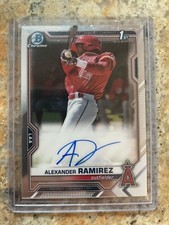2021 Bowman Chrome 1st Alexander Ramirez Auto!🔥 HOT! Angels (B)