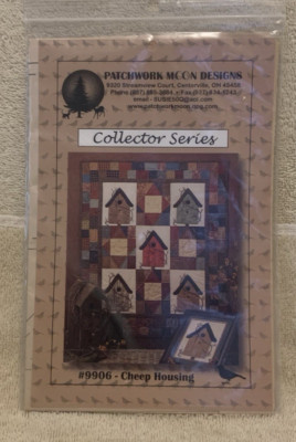 1999 Patchwork Moon Designs CHEEP HOUSING Wall Quilt Pattern Leaflet #9906 - NEW