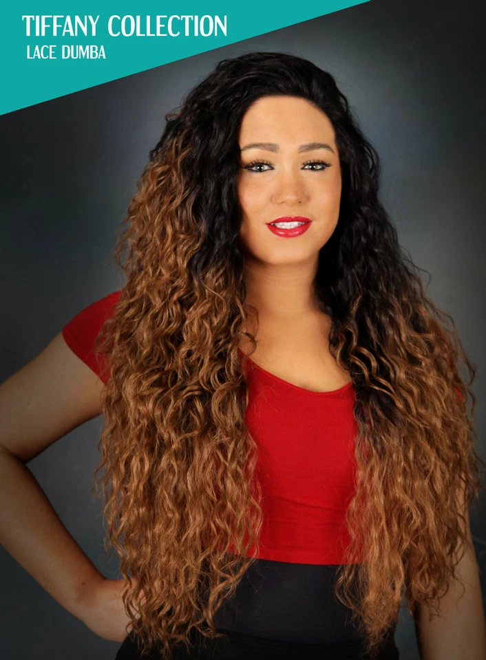 KUKNUS COLLECTION Lace Dumba Synthetik Lace Front Perücke Tiffancy Collection Kuknus. Hervorragend zehnbar