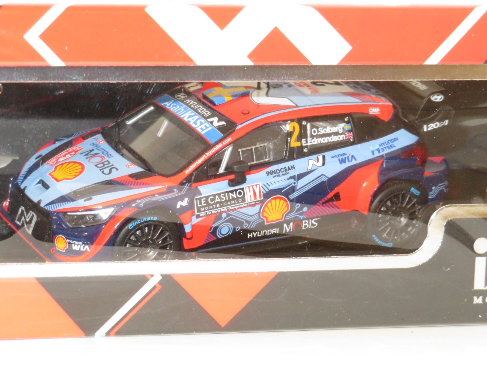 1/43 Hyundai i20 N Rally1  Shell Mobis  Rally Monte Carlo 2022 #2 O.Solberg