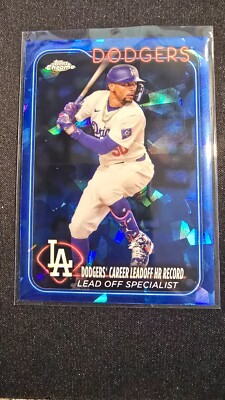Mookie Betts 2024 Topps Chrome Update Sapphire #USCS334 Lead Off Specialist  