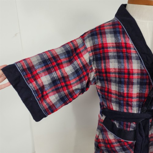 Bata de Colección Pendleton 100% Lana Roja Azul Tartán Cuadros Para Hombre S/M Corta - Imagen 4 de 9