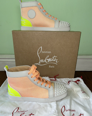 NIB $1095 Christian Louboutin Fun Lou Spikes High Top  display picture 3