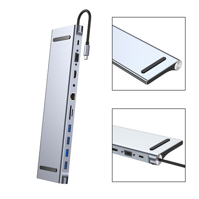 11 in 1 USB-C Type C HD PD 100W 4K USB 3.0 HD Adapter HUB Multi-function Dock US