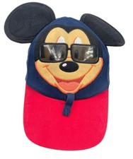 Disney Parks Mickey Mouse Baseball Cap Hat Wearing sunglasses Toddler