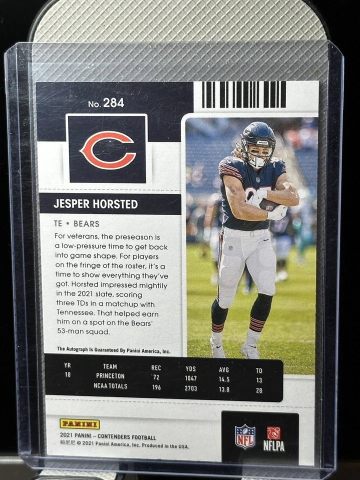 Jesper Horsted Rookie Autographed Card 2021 Panini Contenders - Image 2 of 2