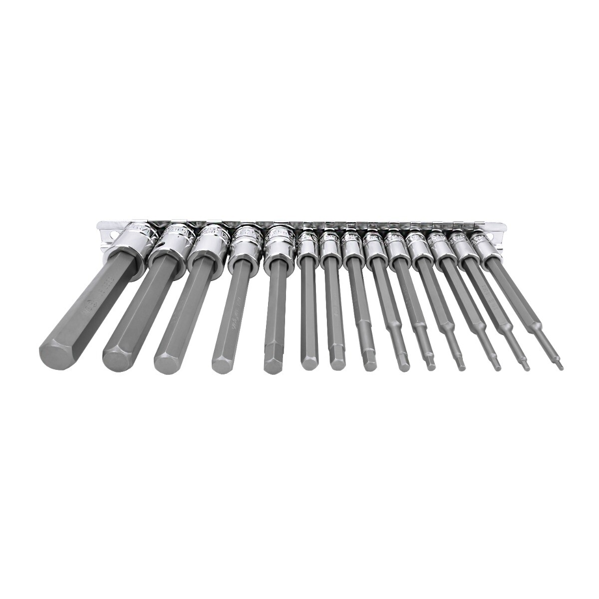 Genius Tools 12 Piece 1/4" & 3/8" Dr. SAE Long Hex Bit Socket Set - BS ...