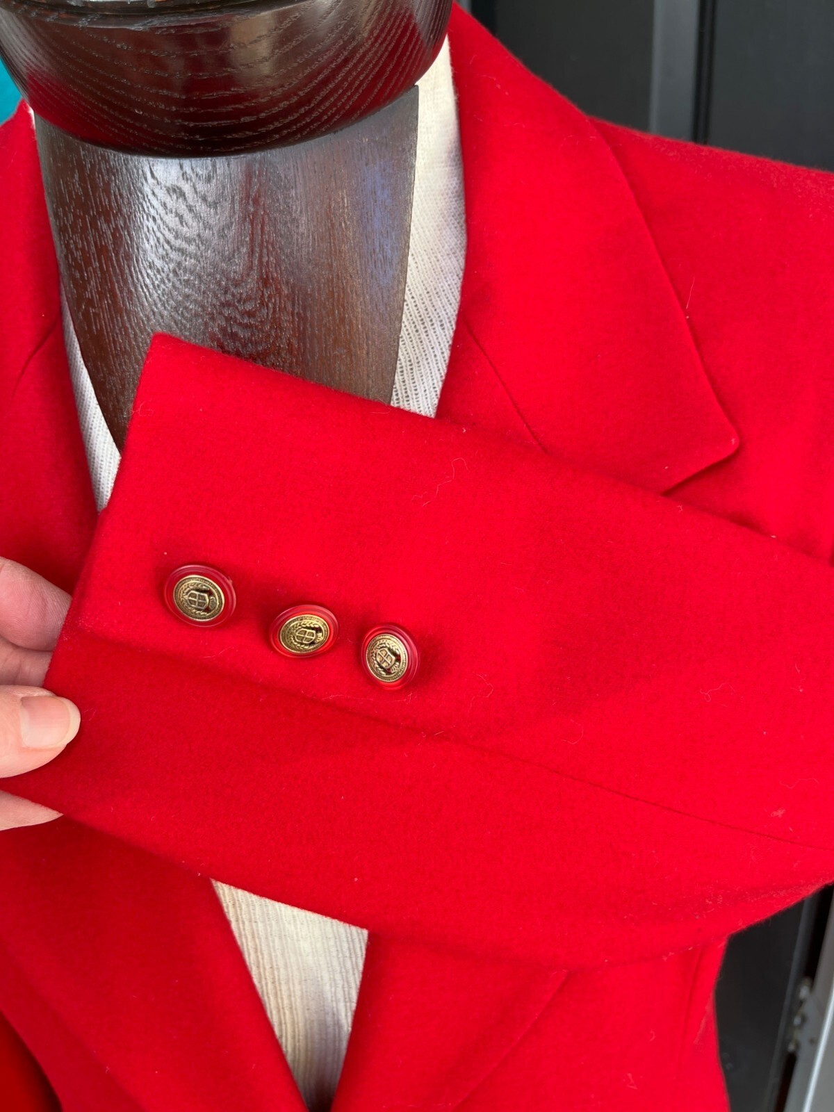 Pendleton Womens  Classic Solid Red Blazer Jacket… - image 6