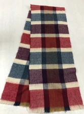 Abraham and Straus Cashmere Feel 100% Acrylic Plaid Scarf