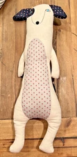 My Little Shoebox Stuffed Dog Cushion with Back Pocket 18"