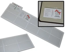 Peel & stick label holders 3 x 2 1/2 open LONG side press-on envelopes 100-pack