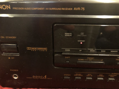 Denon AVR-75 Precision Audio Component AV Surround AM/FM Stereo Receiver