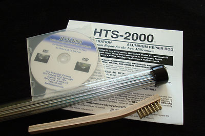 10 18'' Aluminum Brazing Rods HTS- 2000 Low Temp~ Complete Kit~ Repairs Easily