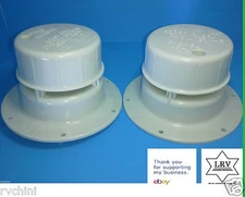 2 Roof Vent Caps for Rv - Motorhome - Camper - Trailer - Polar White
