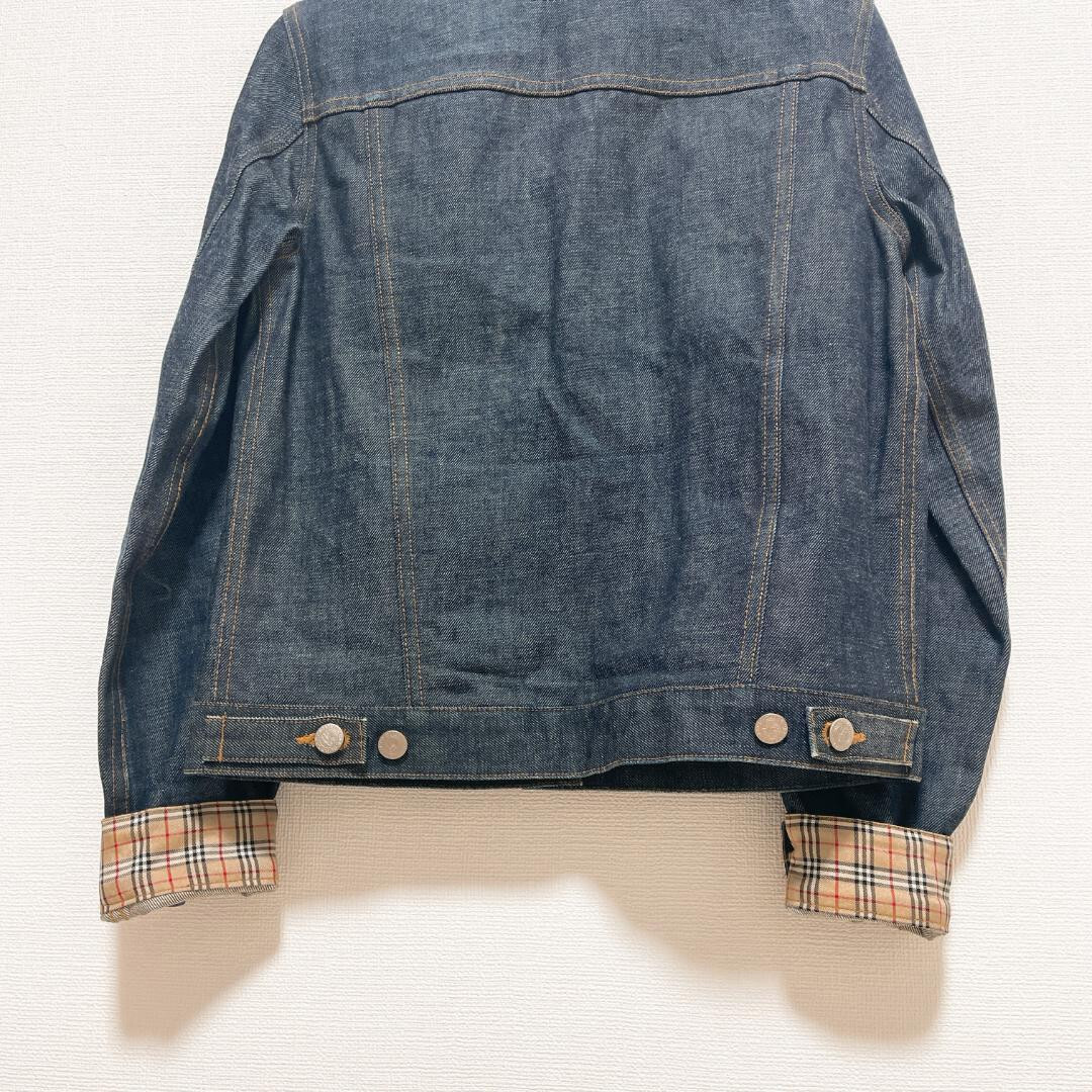 BURBERRY BLUE LABEL 裏地チェック ライダースジャケット 38 Burberry Blue Label jacket Size 38 Nova Check AUTHENTIC