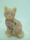 FENTON ARABELLA BURMESE  LTD EDITION HAND PAINTED SITTING CAT S. STEPHENS, Glows