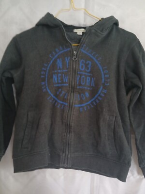 Vertbaudet Jungen Sweaterjacke,Kapuzenjacke ,blau ,Gr :152 ,Baumwollmischung,40°