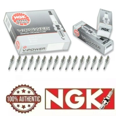 16 pcs NGK V-Power Spark Plugs for 2000-2002 Mercedes-Benz S430 4.3L V8