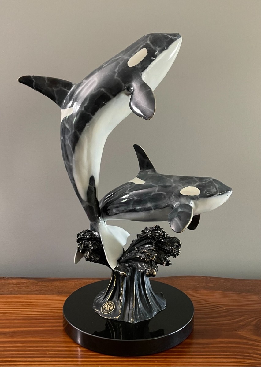 こんにちはポテト ogsaka orca SPI Brass Killer Orca Blue Whale Nautical Ocean Marine Sea Life